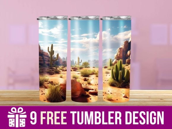 3D Dessert Tumbler Wrap Designs for Graphics & Crafts