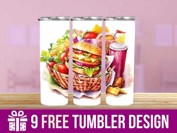 3D Fast Food Tumbler Wrap Designs: Graphics & Crafts Review