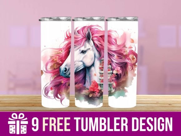 3D Pony Horse Tumbler Wrap Designs: Graphics & Crafts Review