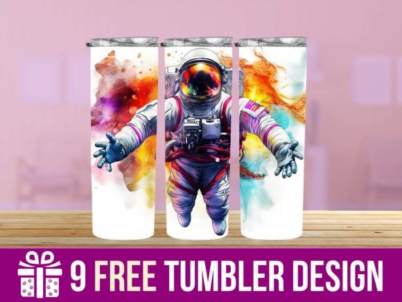 3D Spaceship Tumbler Wraps for Graphics & Crafts