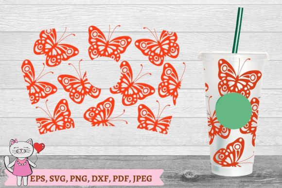 Butterflies Tumbler Graphics & Tumbler Wraps Review