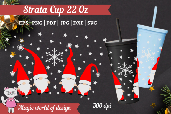 Christmas Gnome Wrap Strata Cup 22 Oz: A Designer's Take