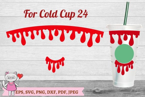Dripping Starbucks Wrap Svg Graphics for Tumbler Wraps