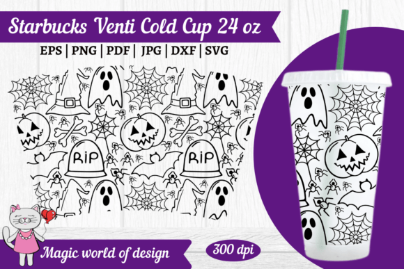 Halloween Pumpkin Tumbler Graphics & Tumbler Wraps