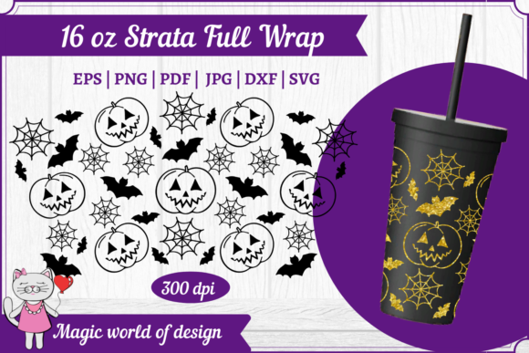 Halloween Pumpkins Tumbler Wrap Graphics Review
