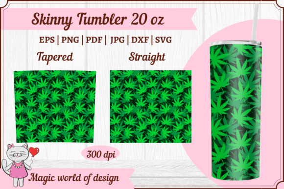 Marijuana Tumbler Wrap PNG: Tumbler Graphics Review