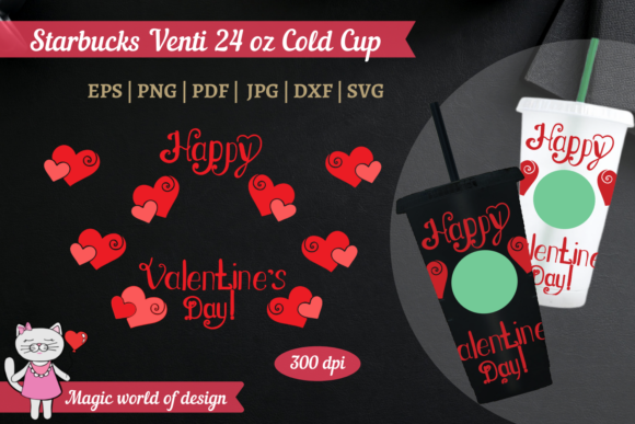 Starbucks Cold Cup 24 SVG: Graphics for Tumbler Wraps